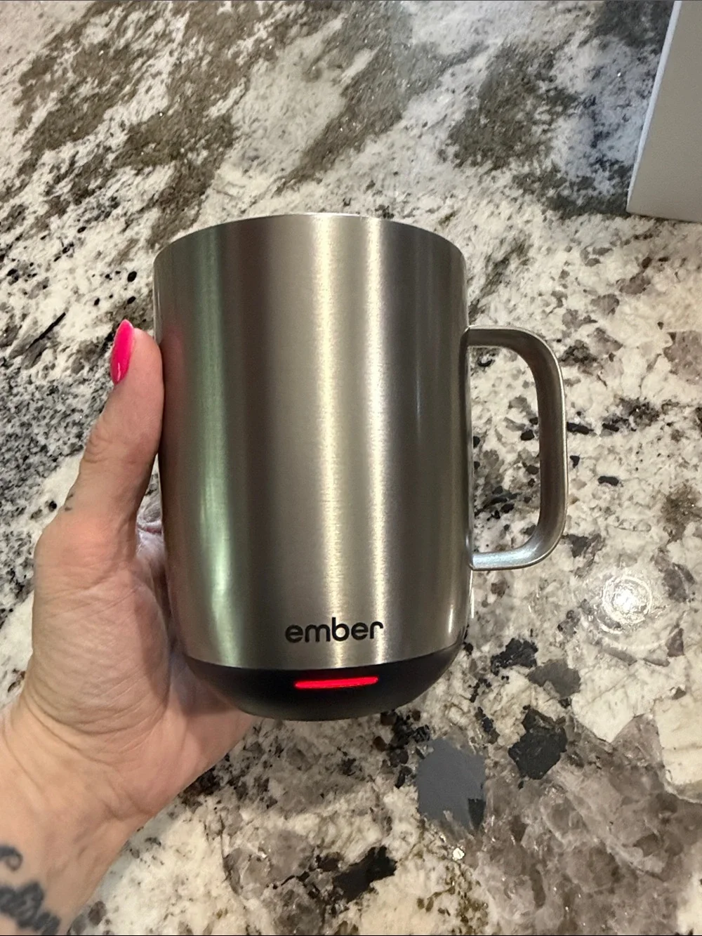 Ember 2 Temperature Control Mug 14oz with Sliding Lid - Stainless Steel Edition